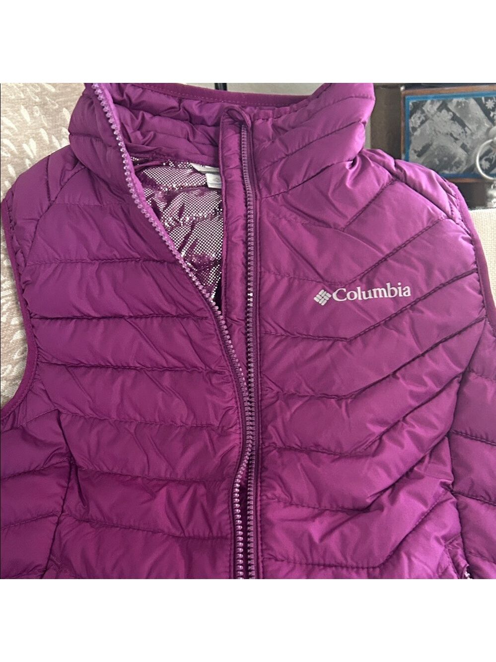 Columbia Purple Quilted Puffer Vest - Picture 3 of 6